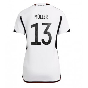 Tyskland Thomas Muller #13 Replika Hjemmebanetrøje Dame VM 2022 Kortærmet